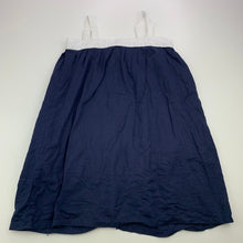 Load image into Gallery viewer, Girls MIANN &amp; Co, lined navy &amp; white cotton summer dress, FUC, size 3, L: 56cm