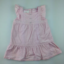 Load image into Gallery viewer, Girls H&amp;M, lined pink cotton corduroy summer / party dress, GUC, size 00