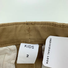 Load image into Gallery viewer, Boys Target, stretch cotton chino shorts, adjustable, NEW, size 2,  