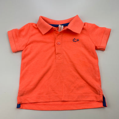 Boys Dymples, fluoro polo shirt / top, GUC, size 00,  
