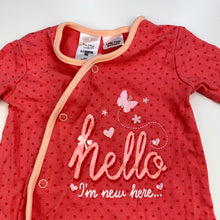 Load image into Gallery viewer, Girls Tiny Little Wonders, pink cotton romper, GUC, size 000,  