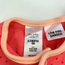 Load image into Gallery viewer, Girls Tiny Little Wonders, pink cotton romper, GUC, size 000,  