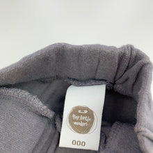Load image into Gallery viewer, Girls Tiny Little Wonders, grey velour pants / bottoms, elasticated, GUC, size 000,  