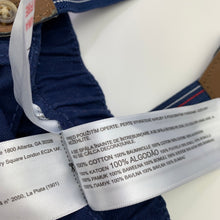 Load image into Gallery viewer, Boys Carters, navy cotton pants, elasticated, braces, EUC, size 00,  