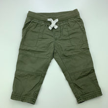 Load image into Gallery viewer, Boys Carters, khaki cotton pants, elasticated, GUC, size 00,  