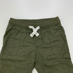 Boys Carters, khaki cotton pants, elasticated, GUC, size 00,  