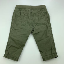 Load image into Gallery viewer, Boys Carters, khaki cotton pants, elasticated, GUC, size 00,  
