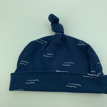 Load image into Gallery viewer, unisex Anko, navy cotton hat / beanie, EUC, size 000,  