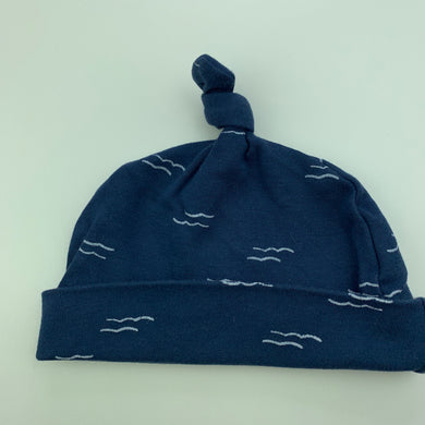 unisex Anko, navy cotton hat / beanie, EUC, size 000,  