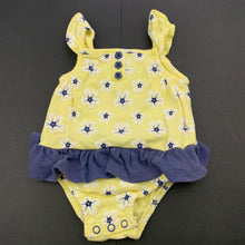 Load image into Gallery viewer, Girls Tiny Little Wonders, floral cotton summer romper, FUC, size 000,  