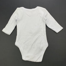 Load image into Gallery viewer, unisex Baby Berry, white cotton bodysuit / romper, EUC, size 000,  