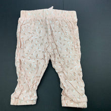 Load image into Gallery viewer, Girls Peter Morrissey, pink viscose pants / bottoms, elasticated, FUC, size 0,  