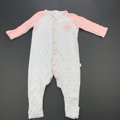 Girls Baby Buds, cotton coverall / romper, GUC, size 000,  