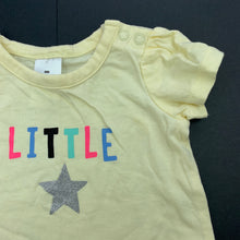 Load image into Gallery viewer, Girls Target, yellow cotton t-shirt / top, EUC, size 000,  