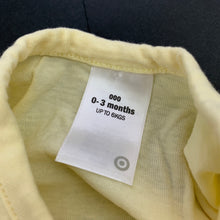 Load image into Gallery viewer, Girls Target, yellow cotton t-shirt / top, EUC, size 000,  