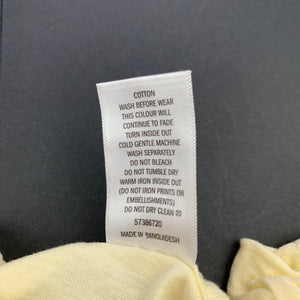 Girls Target, yellow cotton t-shirt / top, EUC, size 000,  