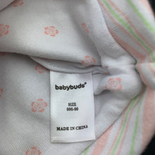 Load image into Gallery viewer, Girls BabyBuds, soft cotton beanie / hat, EUC, size 000-00,  