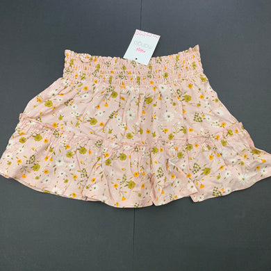 Girls Mango, viscose floral skirt, elasticated, NEW, size 2,  