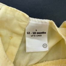 Load image into Gallery viewer, Girls Target, lined lemon cotton dress, top button missing, FUC, size 1, L: 39cm