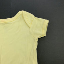 Load image into Gallery viewer, unisex Target, lemon soft cotton bodysuit / romper, EUC, size 0000,  