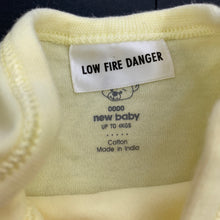 Load image into Gallery viewer, unisex Target, lemon soft cotton bodysuit / romper, EUC, size 0000,  