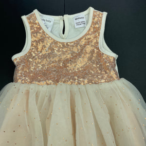 Baby Baby, gold sequin & tulle party dress, FUC, size 0, L: 45cm –  DaisyChainClothing