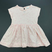 Load image into Gallery viewer, Girls Anko, pink floral cotton casual dress, GUC, size 000, L: 32cm