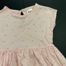 Load image into Gallery viewer, Girls Anko, pink floral cotton casual dress, GUC, size 000, L: 32cm