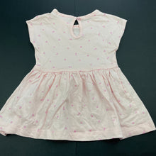 Load image into Gallery viewer, Girls Anko, pink floral cotton casual dress, GUC, size 000, L: 32cm