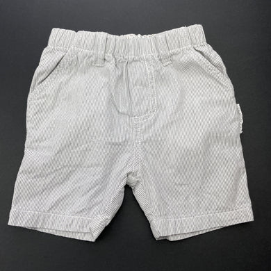 Boys purebaby, organic cotton shorts, elasticated, GUC, size 000,  