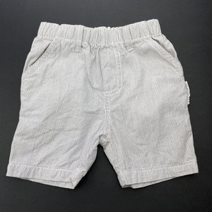 Boys purebaby, organic cotton shorts, elasticated, GUC, size 000,  