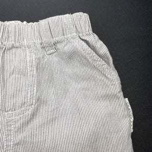Boys purebaby, organic cotton shorts, elasticated, GUC, size 000,  