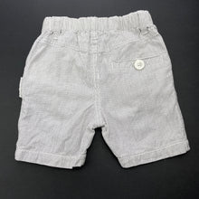 Load image into Gallery viewer, Boys purebaby, organic cotton shorts, elasticated, GUC, size 000,  