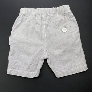 Boys purebaby, organic cotton shorts, elasticated, GUC, size 000,  