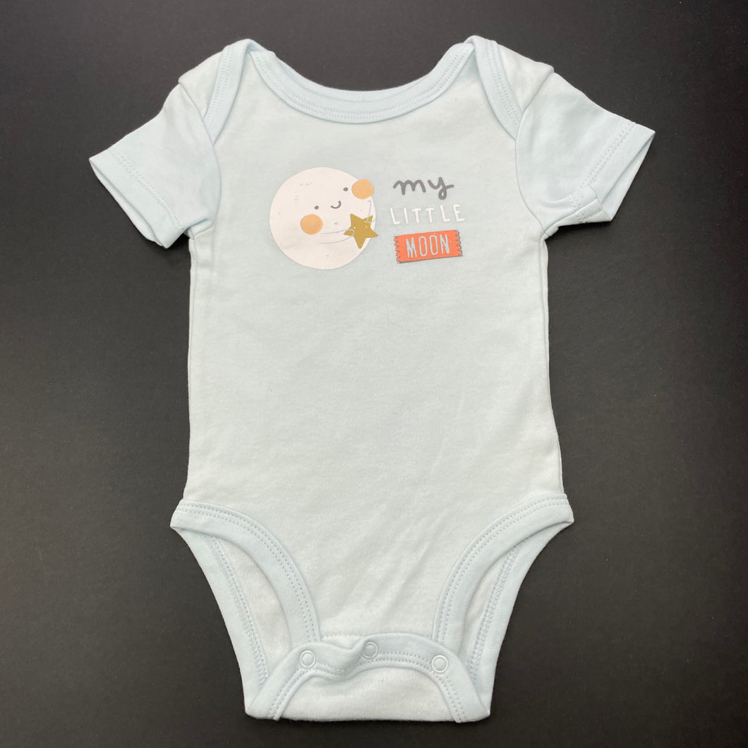 unisex The Peanutshell, soft cotton bodysuit / romper, EUC, size 000,  