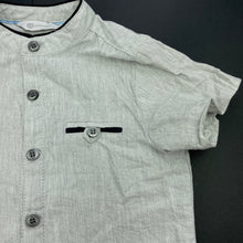 Load image into Gallery viewer, Boys B Collection, grey cotton short sleeve shirt, GUC, size 3,  