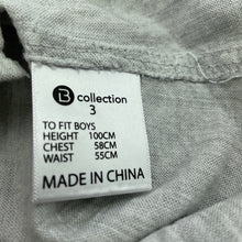 Load image into Gallery viewer, Boys B Collection, grey cotton short sleeve shirt, GUC, size 3,  