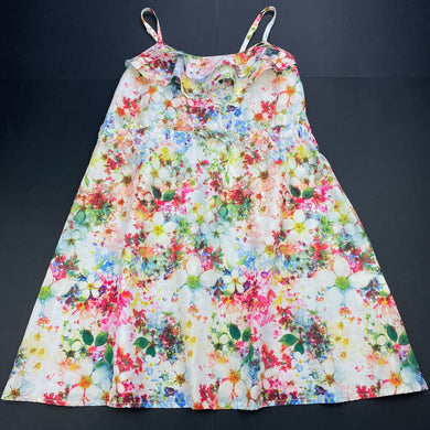 Girls Milkshake, lightweight colourful floral summer dress, EUC, size 6, L: 66cm