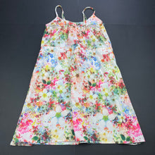 Load image into Gallery viewer, Girls Milkshake, lightweight colourful floral summer dress, EUC, size 6, L: 66cm