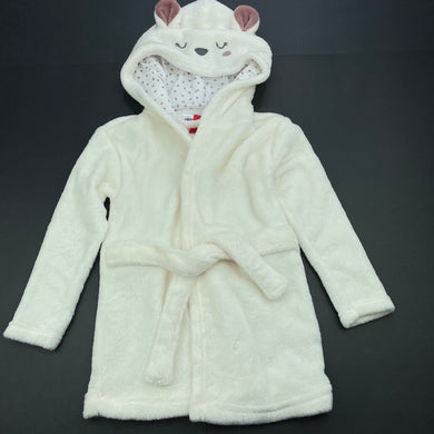 Girls Anko, soft fleece dressing gown / bath robe, EUC, size 1,  