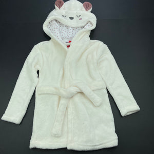 Girls Anko, soft fleece dressing gown / bath robe, EUC, size 1,  