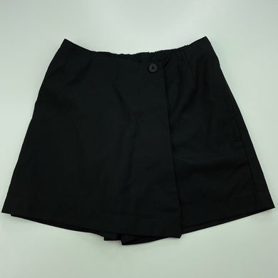 Girls Kids & Co, black school shorts / skort, elasticated, EUC, size 5,  