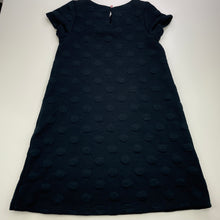 Load image into Gallery viewer, Girls H&amp;M, navy short sleeve casual dress, pilling, FUC, size 7-8, L: 70cm