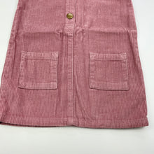 Load image into Gallery viewer, Girls Anko, pink corduroy cotton pinafore dress, NEW, size 3, L: 55cm