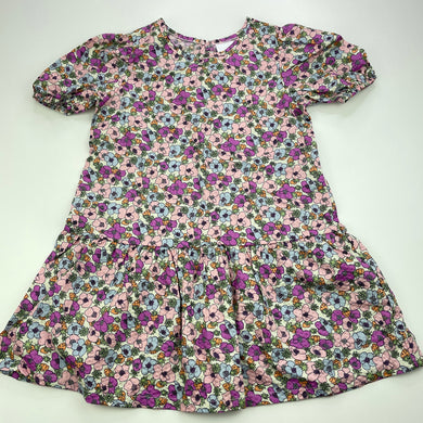 Girls Mango, lightweight floral cotton casual dress, EUC, size 4, L: 57cm