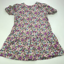 Load image into Gallery viewer, Girls Mango, lightweight floral cotton casual dress, EUC, size 4, L: 57cm