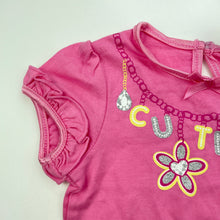 Load image into Gallery viewer, Girls Baby Biz, pink cotton t-shirt / top, NEW, size 000,  