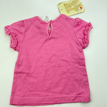 Load image into Gallery viewer, Girls Baby Biz, pink cotton t-shirt / top, NEW, size 000,  
