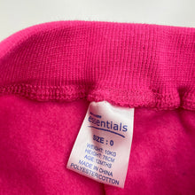 Load image into Gallery viewer, Girls B&amp;L, pink fleece lined casual pants, elasticated, EUC, size 0,  