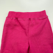 Load image into Gallery viewer, Girls B&amp;L, pink fleece lined casual pants, elasticated, EUC, size 0,  